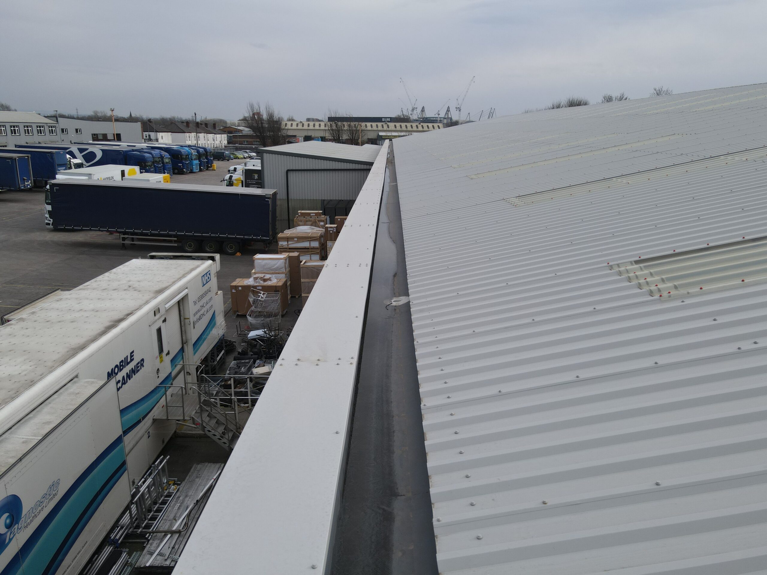 Industrial Gutter Re-Lining after